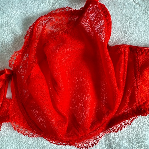 Freya Red Balconette Bra 38DD - Picture 9 of 10